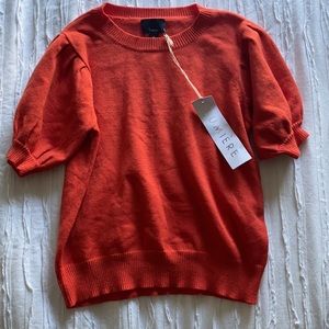 NWT Lumiere Puff Sleeve Sweater Top